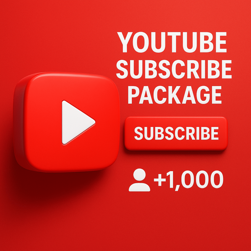 Buy YouTube Subscribers – 1,000+ YouTube Subscribe Package | Safe & Real Growth
